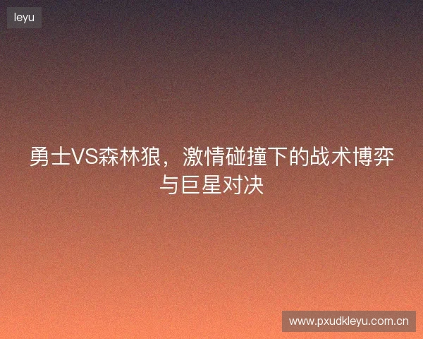 勇士VS森林狼，激情碰撞下的战术博弈与巨星对决